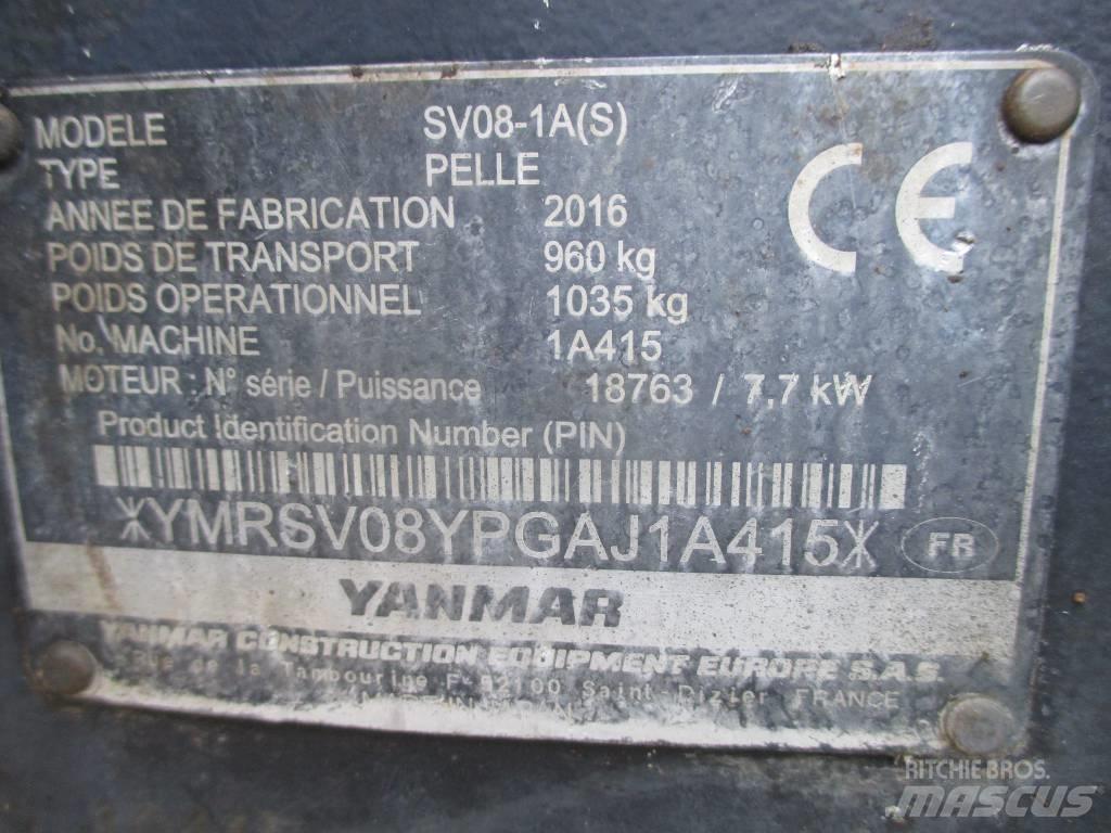 Yanmar SV 08-1 A 小型挖土機/掘鑿機<7t(小型挖掘機)