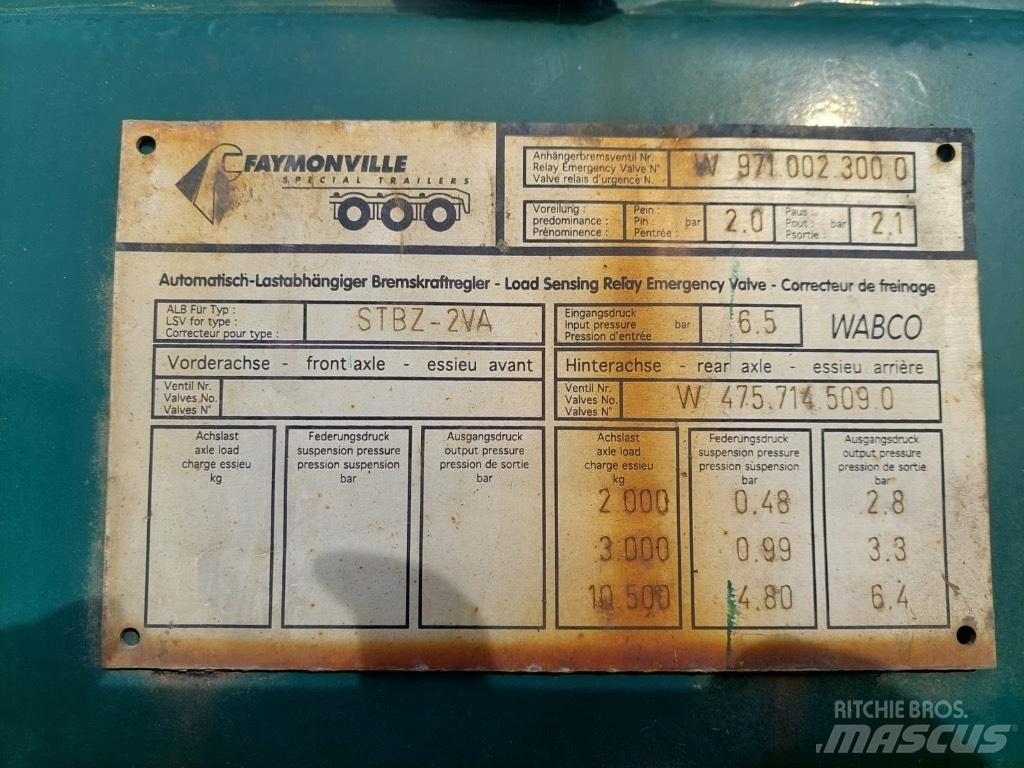 Faymonville STBZ-2VA 地架式半拖車