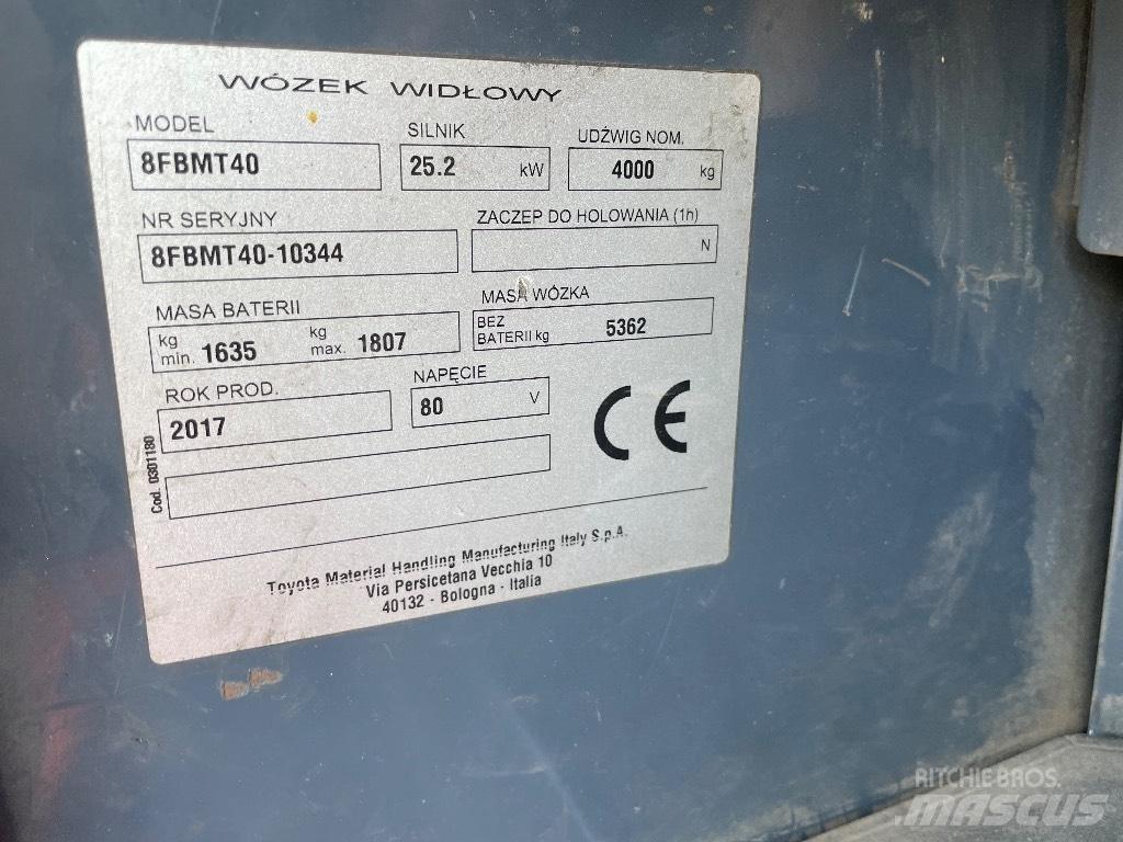 Toyota 8FBMT40 電動堆高機