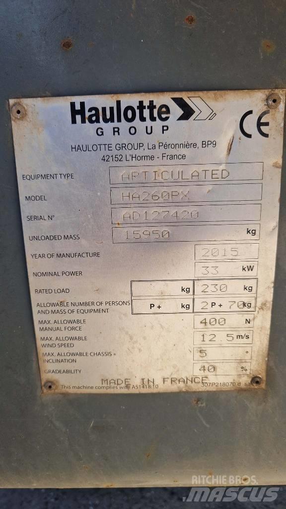 Haulotte HA 260 PX 曲臂高空作業車