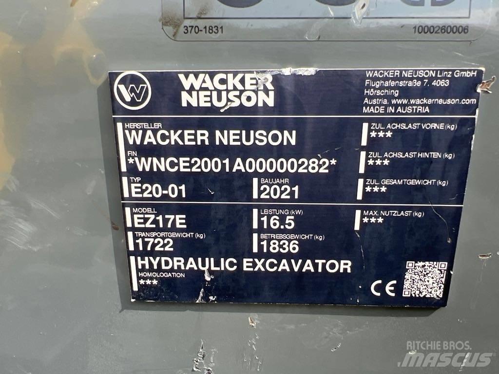 Wacker Neuson EZ17e 履帶式 挖土機/掘鑿機/挖掘機