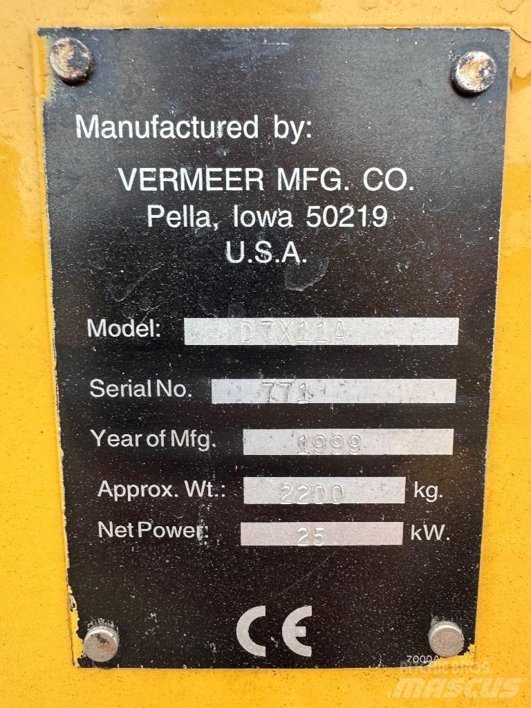 Vermeer D7X11A 水平/臥式定向鑽機設備