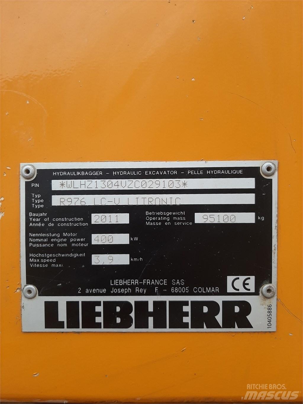 Liebherr 976 履帶式 挖土機/掘鑿機/挖掘機