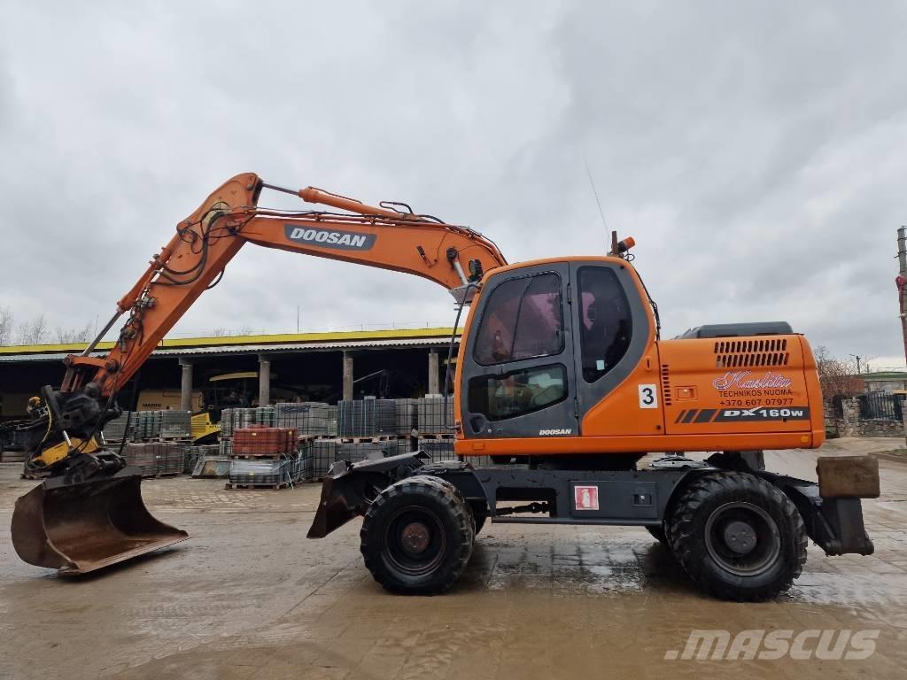 Doosan DX 160 W 旋轉式挖土機/掘鑿機/挖掘機