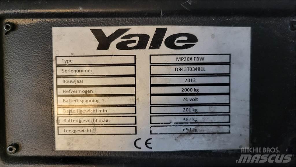 Yale MP20X 2013 低架升降機