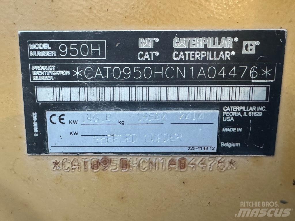 CAT 950H 輪胎式裝載機