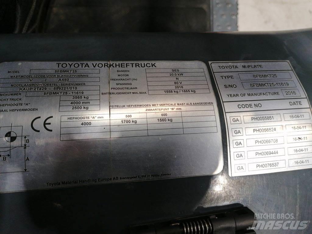 Toyota 8FBMKT25 電動堆高機