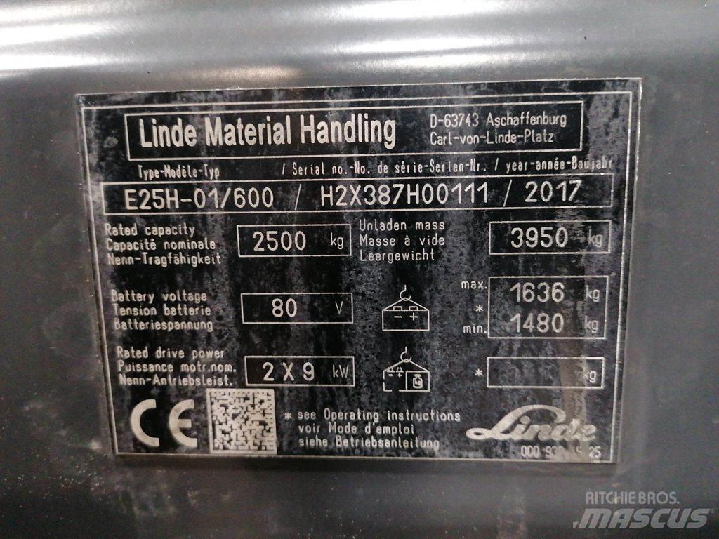 Linde E25H-01/600 電動堆高機