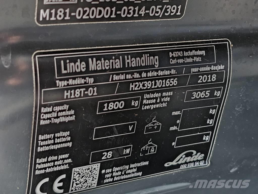 Linde H18T-01 液化石油氣LPG卡車