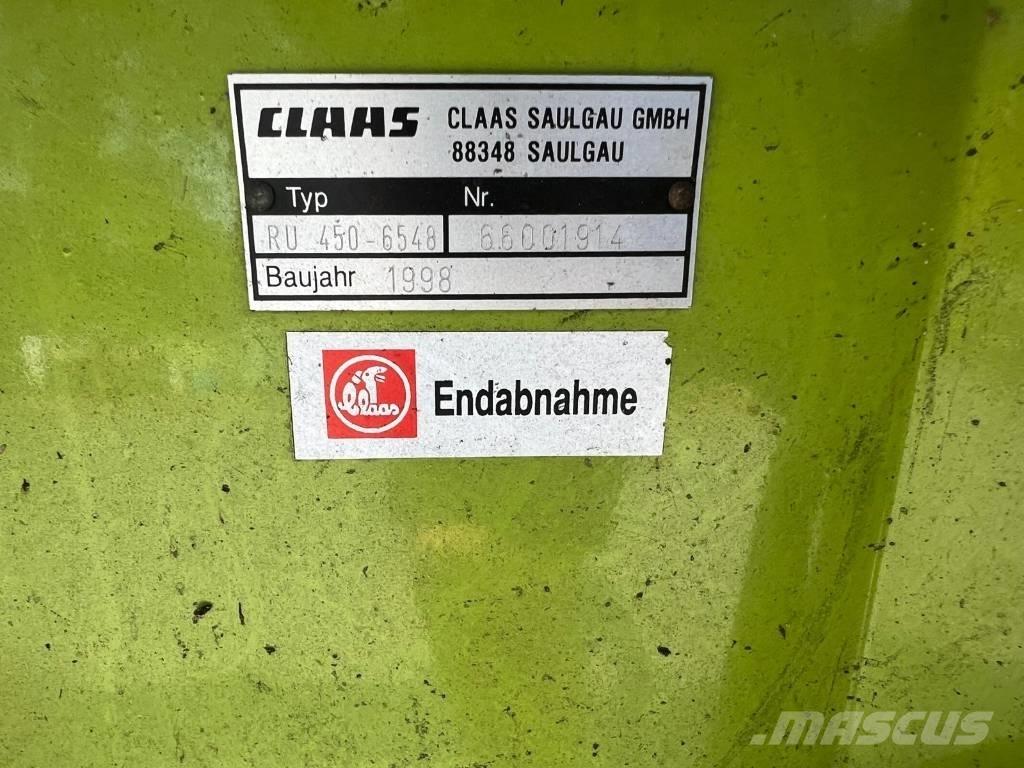 CLAAS RU 450 自走式飼料採集機
