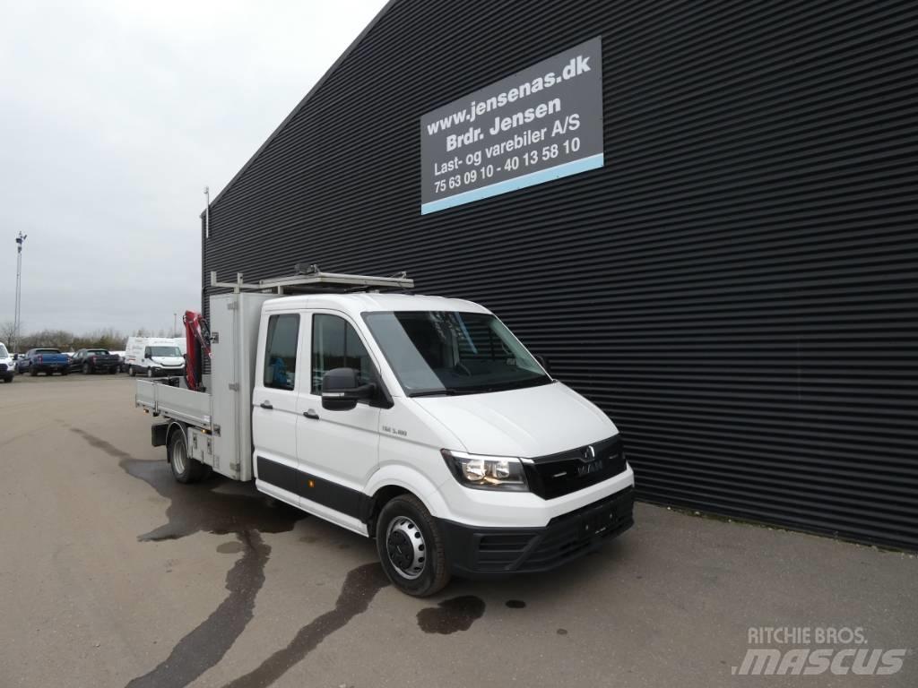 MAN TGE 5.180 平板式/側卸式卡車