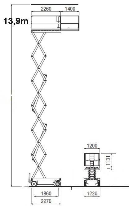 Iteco IT 12122 剪式升降機