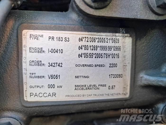 Paccar PR 183 S3 其他組件