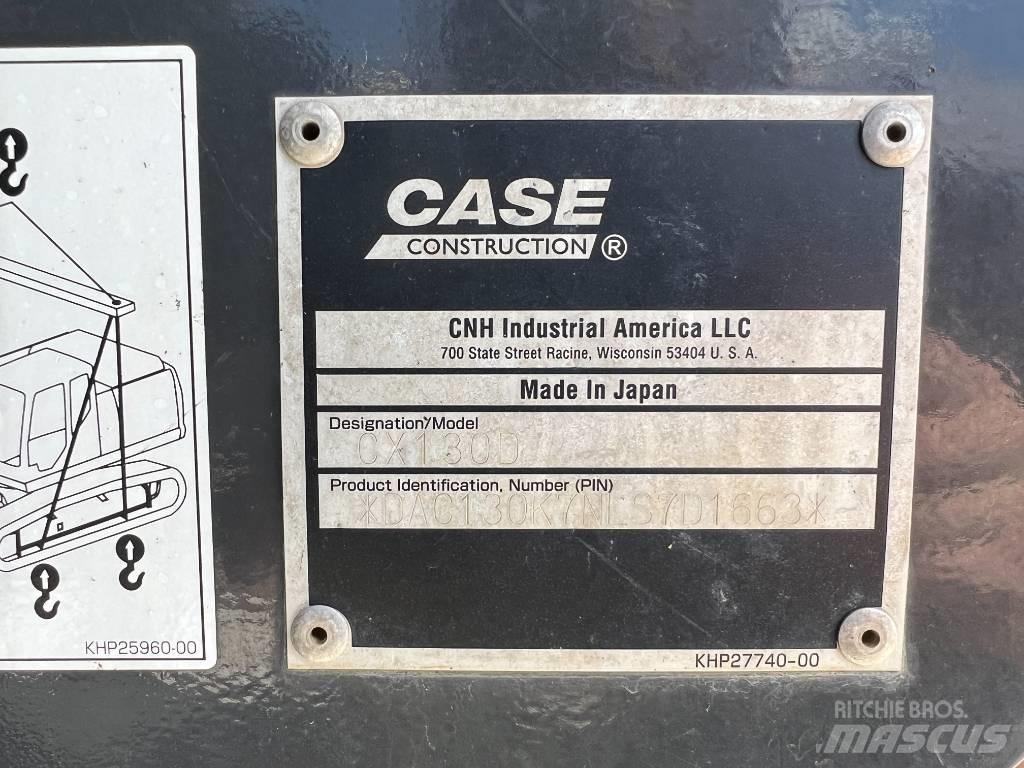 CASE CX 130 D 履帶式 挖土機/掘鑿機/挖掘機