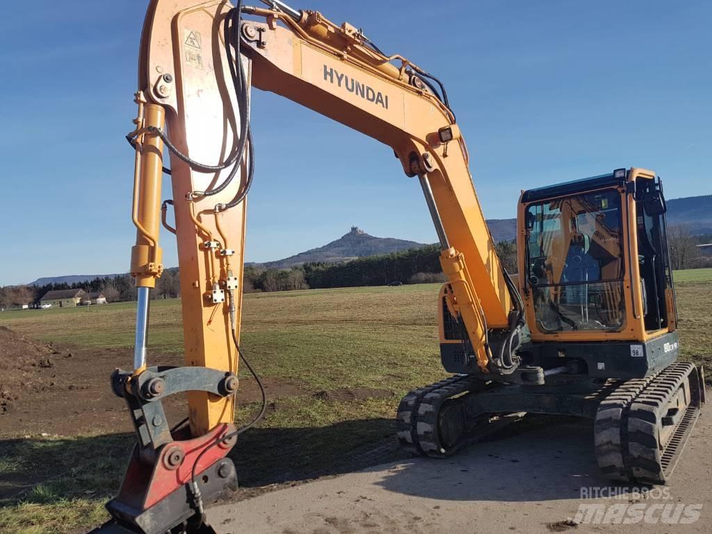 Hyundai R80 CR 9A 中型挖土機/掘鑿機/挖掘機 7t-12t