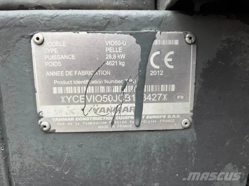 Yanmar VIO50-U 小型挖土機/掘鑿機<7t(小型挖掘機)