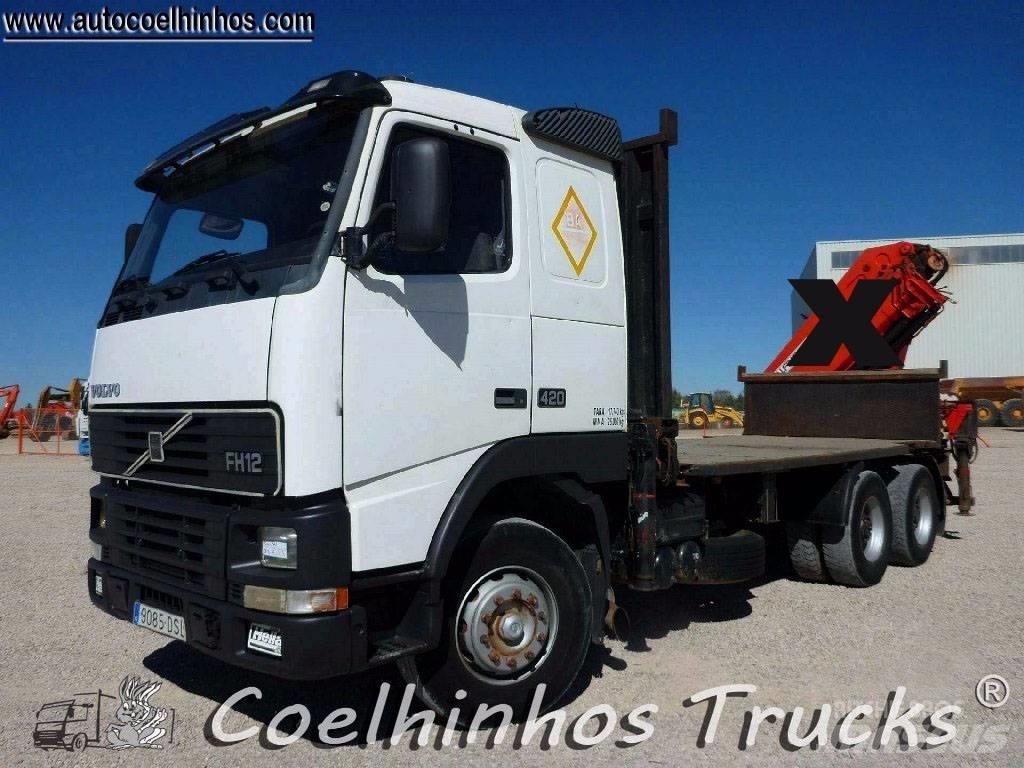 Volvo FH12 420 6x4 平板式/側卸式卡車