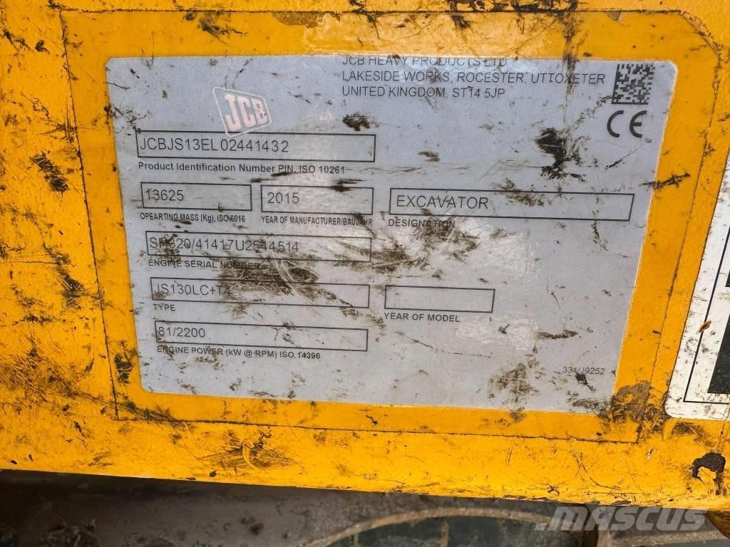 JCB JS 130 LC 履帶式 挖土機/掘鑿機/挖掘機