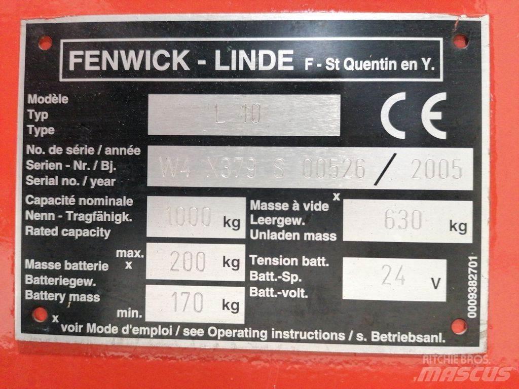 Linde L10 行走控制式堆積機