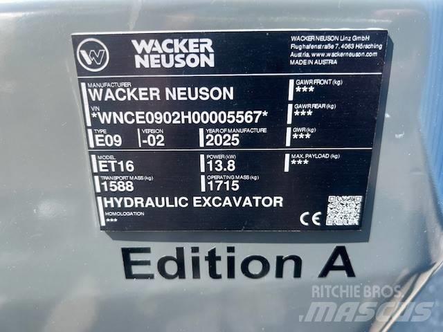 Wacker Neuson ET 16 履帶式 挖土機/掘鑿機/挖掘機