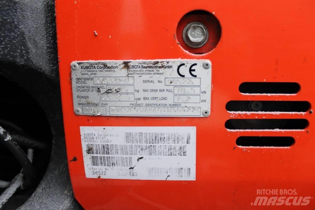Kubota kx57-4 小型挖土機/掘鑿機<7t(小型挖掘機)