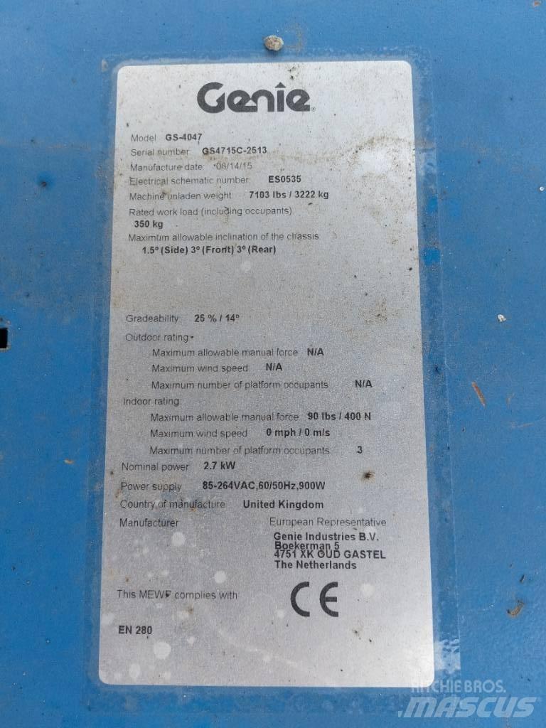 Genie GS4047 剪式升降機