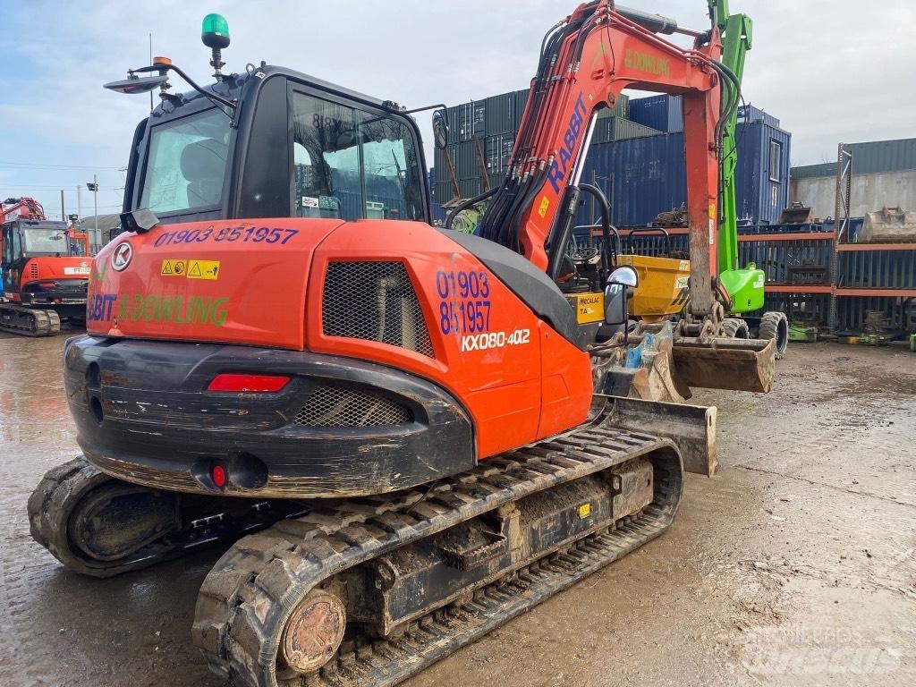 Kubota KX 080-4 中型挖土機/掘鑿機/挖掘機 7t-12t