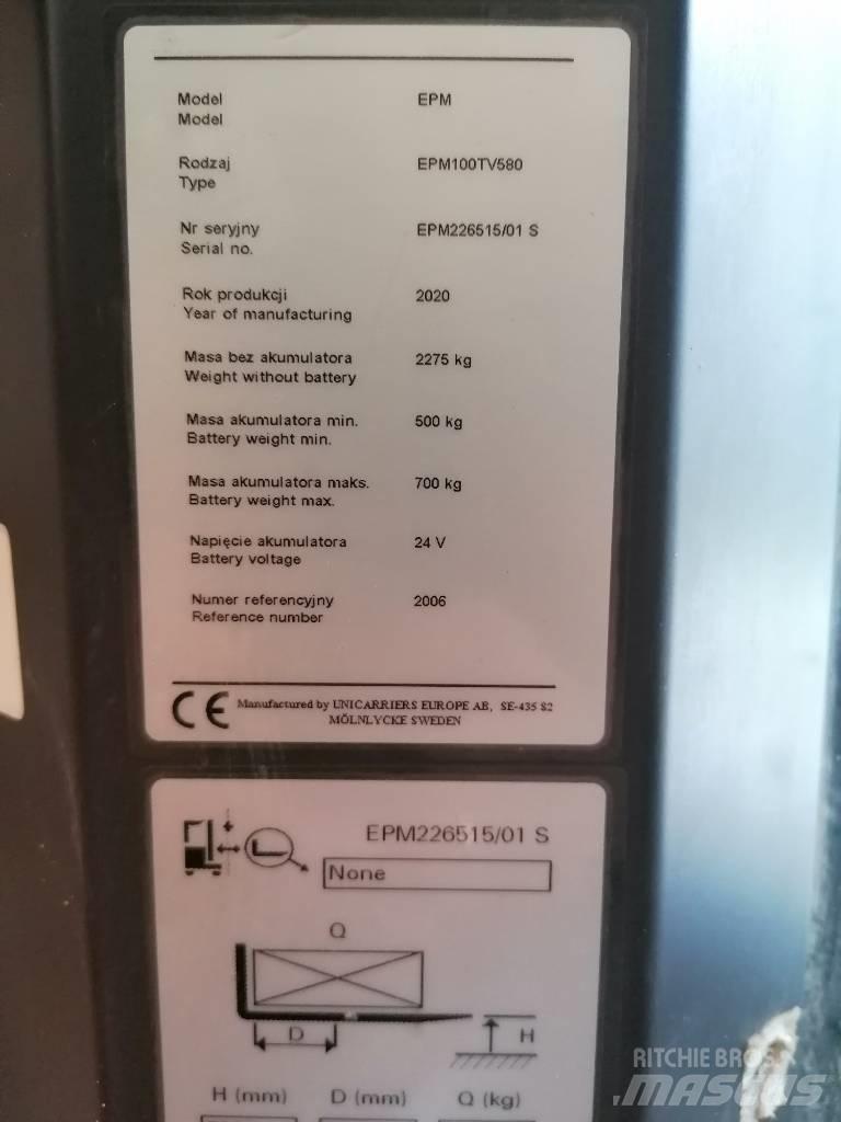 UniCarriers EPM100 高舉式裝載機