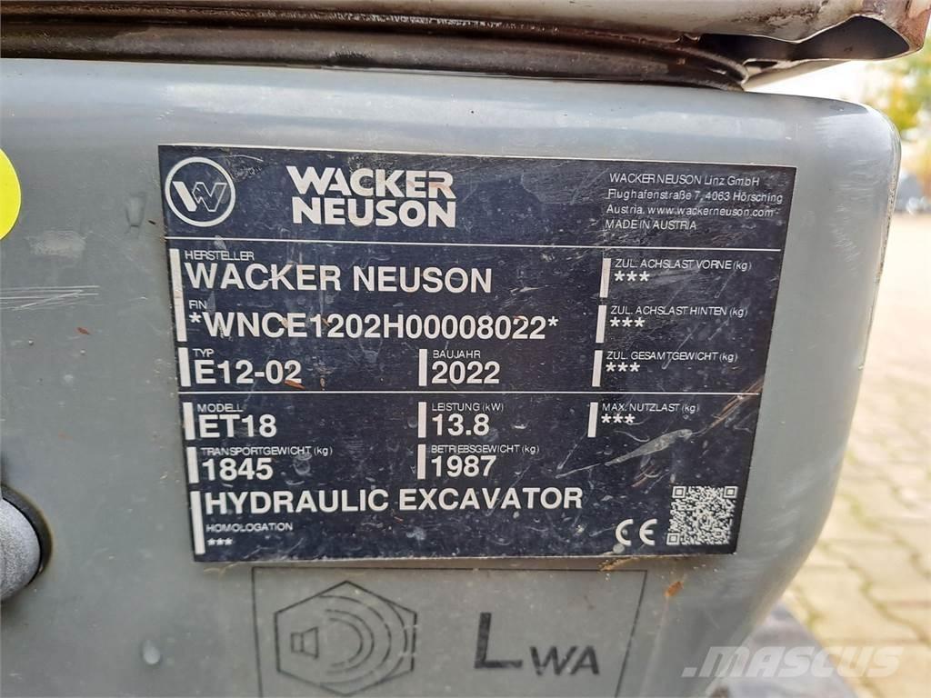 Wacker Neuson ET18 履帶式 挖土機/掘鑿機/挖掘機