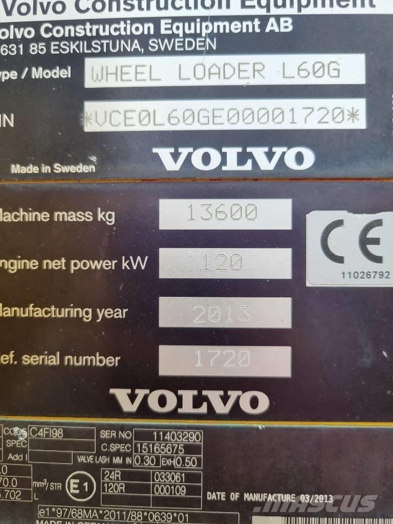 Volvo L 60 G 輪胎式裝載機