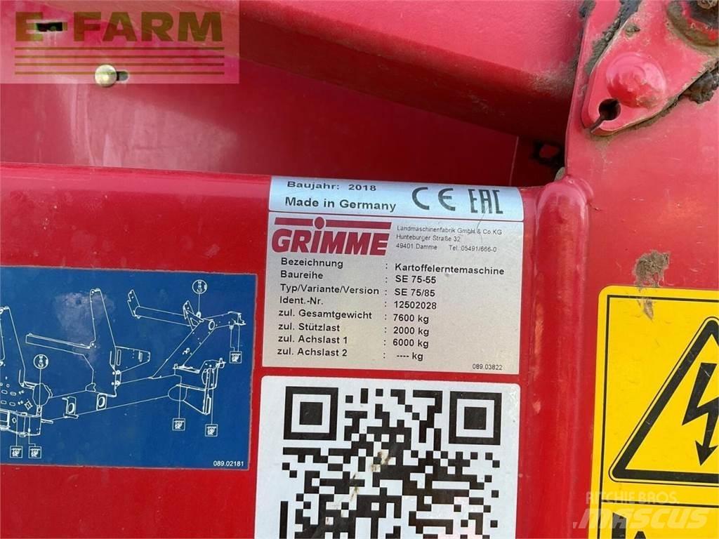 Grimme se 75-55 馬鈴薯收穫機和挖掘機