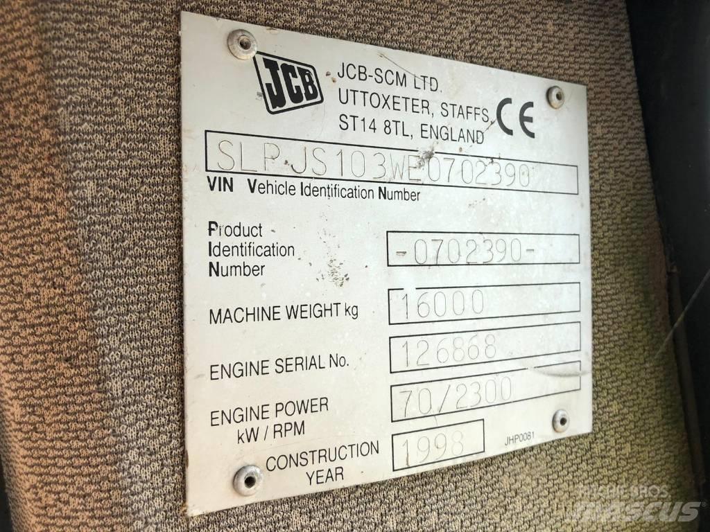 JCB JS 103 FOR PARTS 履帶式 挖土機/掘鑿機/挖掘機
