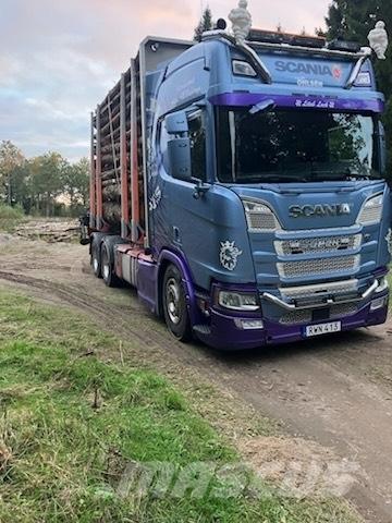 Scania R650B6X4NB 木材貨車
