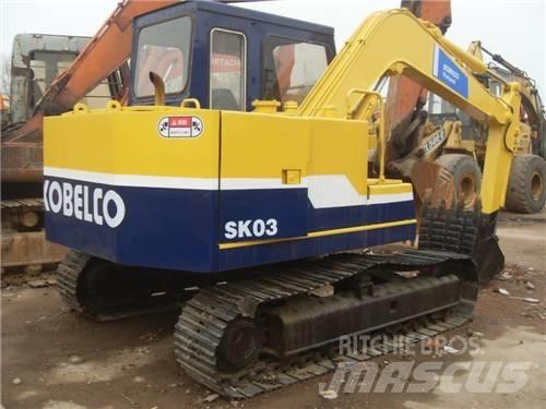 Kobelco SK03 小型挖土機/掘鑿機<7t(小型挖掘機)