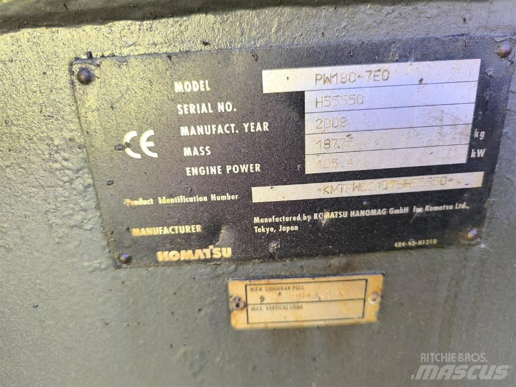 Komatsu PW 180-7 旋轉式挖土機/掘鑿機/挖掘機