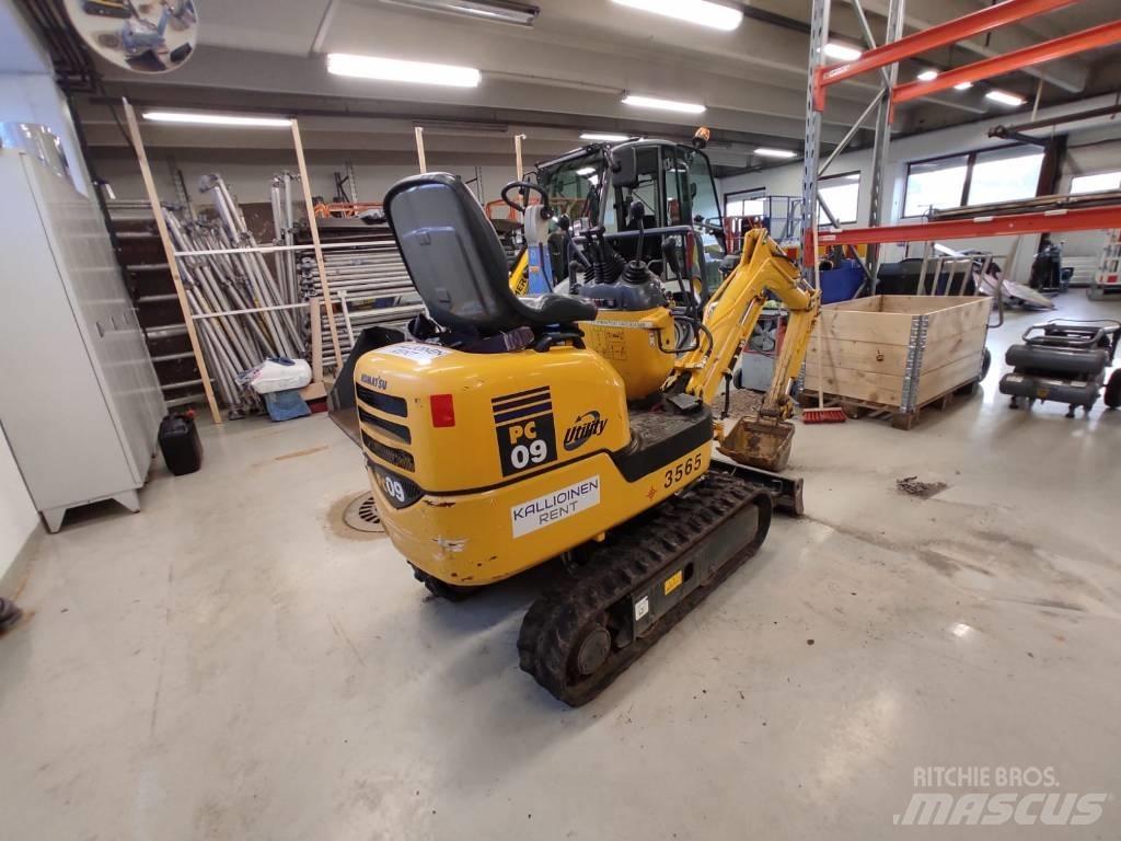 Komatsu PC 09-1 小型挖土機/掘鑿機<7t(小型挖掘機)