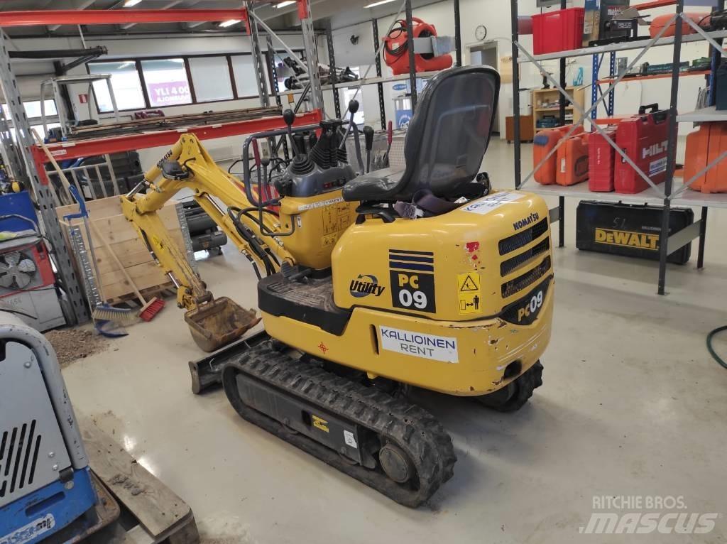 Komatsu PC 09-1 小型挖土機/掘鑿機<7t(小型挖掘機)