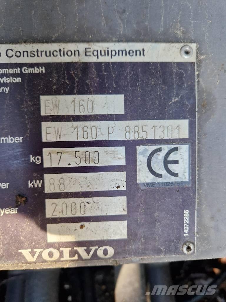 Volvo EW 160 旋轉式挖土機/掘鑿機/挖掘機