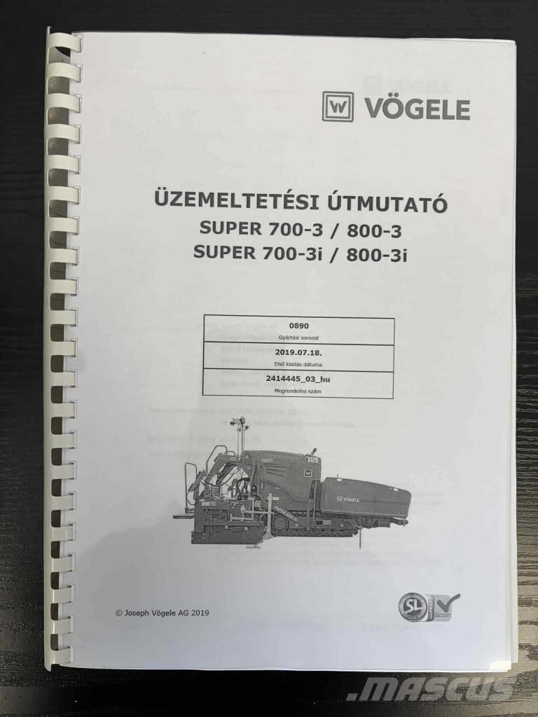 Vögele Super 800-3i 瀝青攤舖機/鋪路機