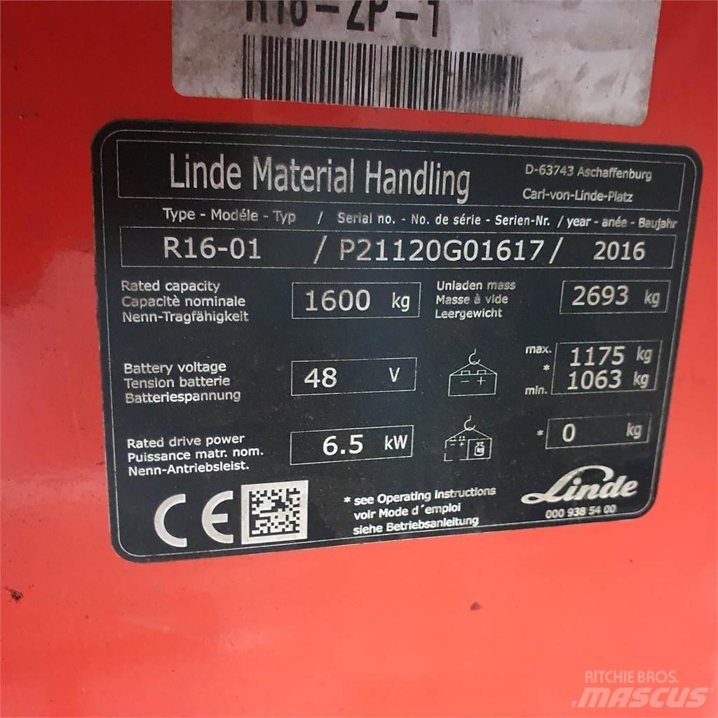 Linde R16 前伸式堆高機(叉車)