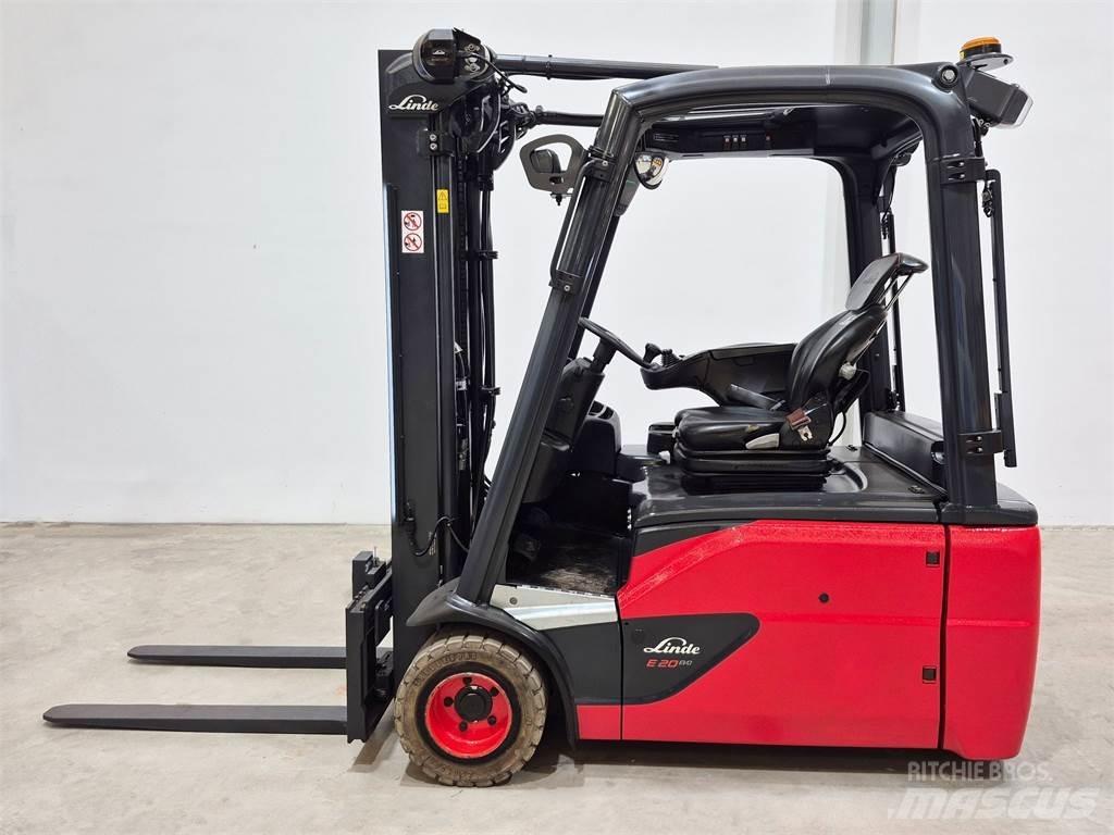 Linde E20L 02 386 電動堆高機