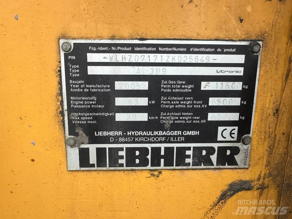 Liebherr A 309 旋轉式挖土機/掘鑿機/挖掘機