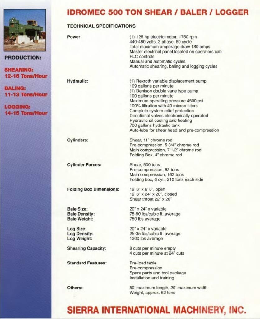  Sierra T500 工業用打包機