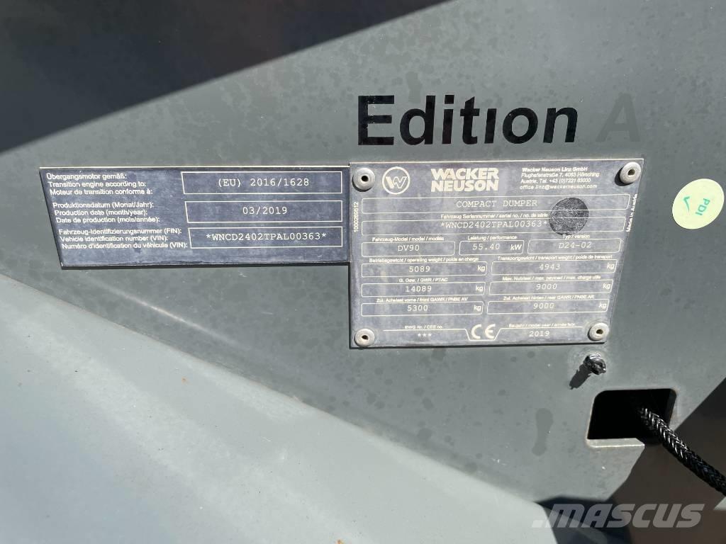 Wacker Neuson DV 90 側卸礦車