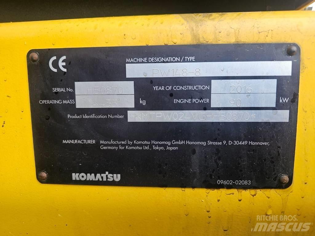 Komatsu PW148-8 旋轉式挖土機/掘鑿機/挖掘機