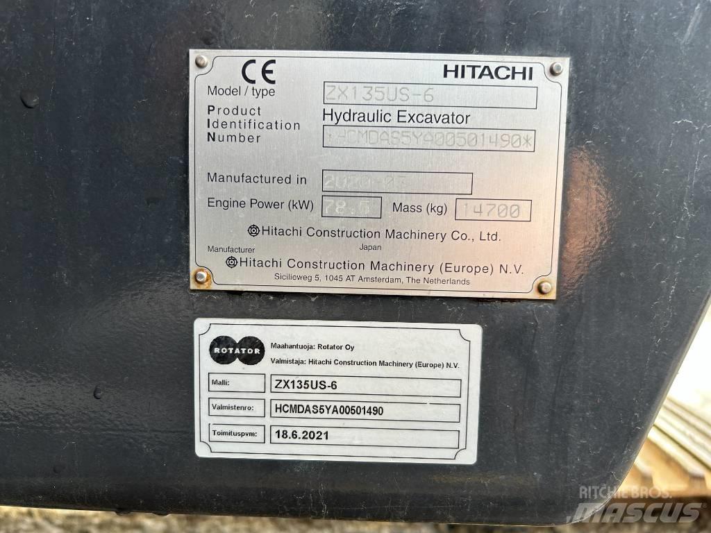 Hitachi ZX 135 US-6 履帶式 挖土機/掘鑿機/挖掘機