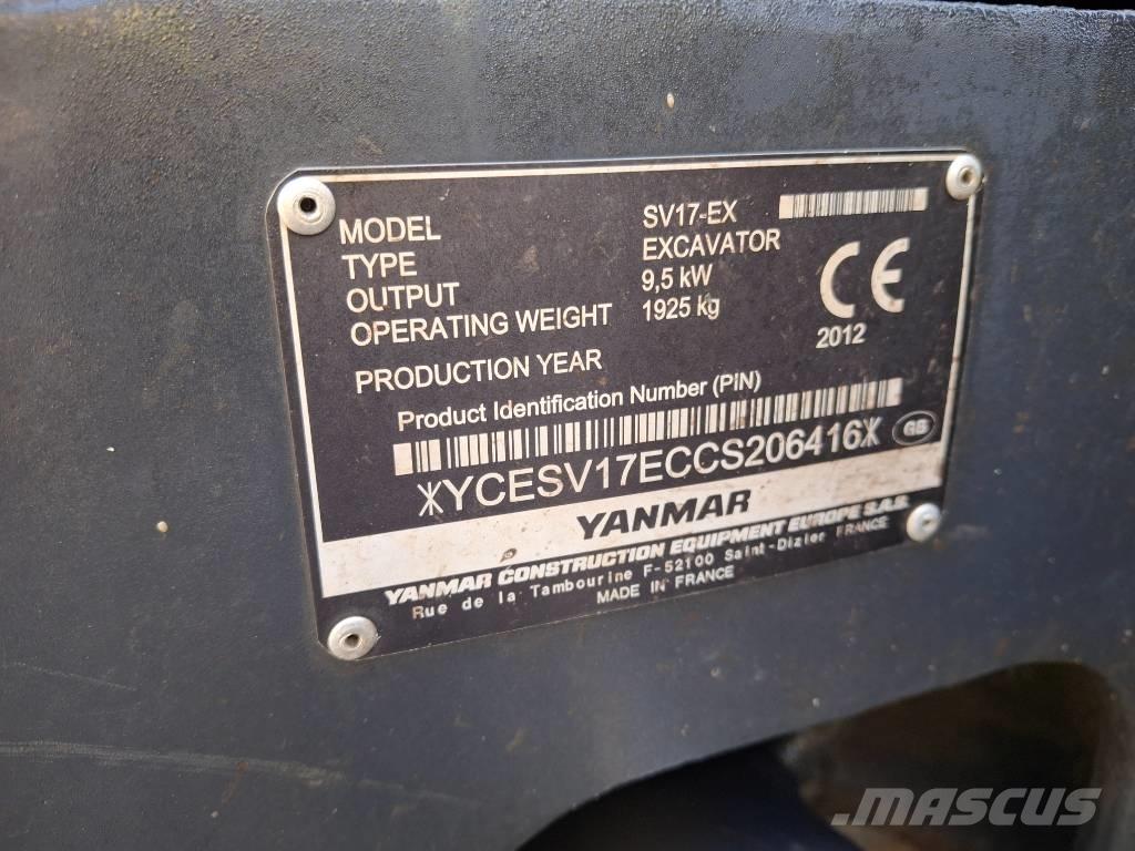 Yanmar SV 17 EX 小型挖土機/掘鑿機<7t(小型挖掘機)