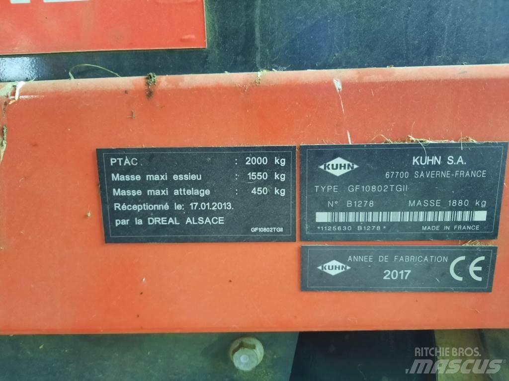 Kuhn Gf10802 tg2 耙與翻草機