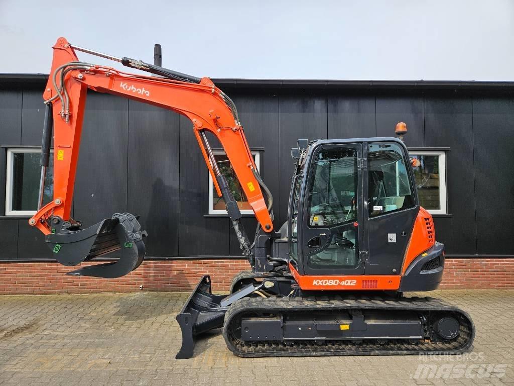 Kubota KX 080-4 中型挖土機/掘鑿機/挖掘機 7t-12t