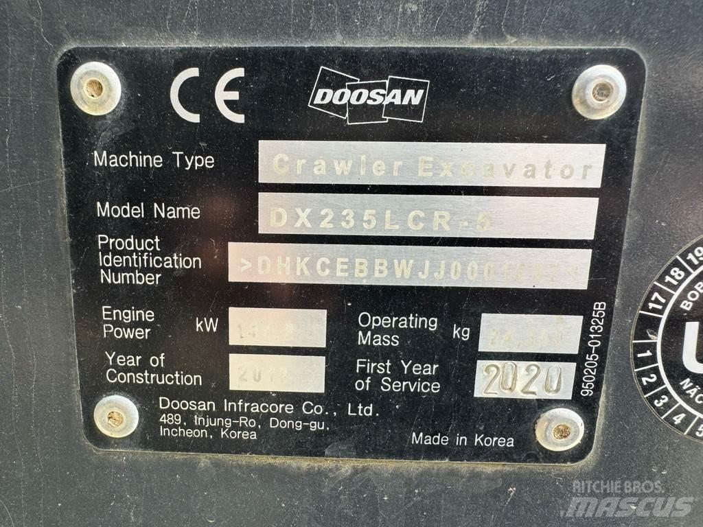 Doosan DX235LCR-5 履帶式 挖土機/掘鑿機/挖掘機